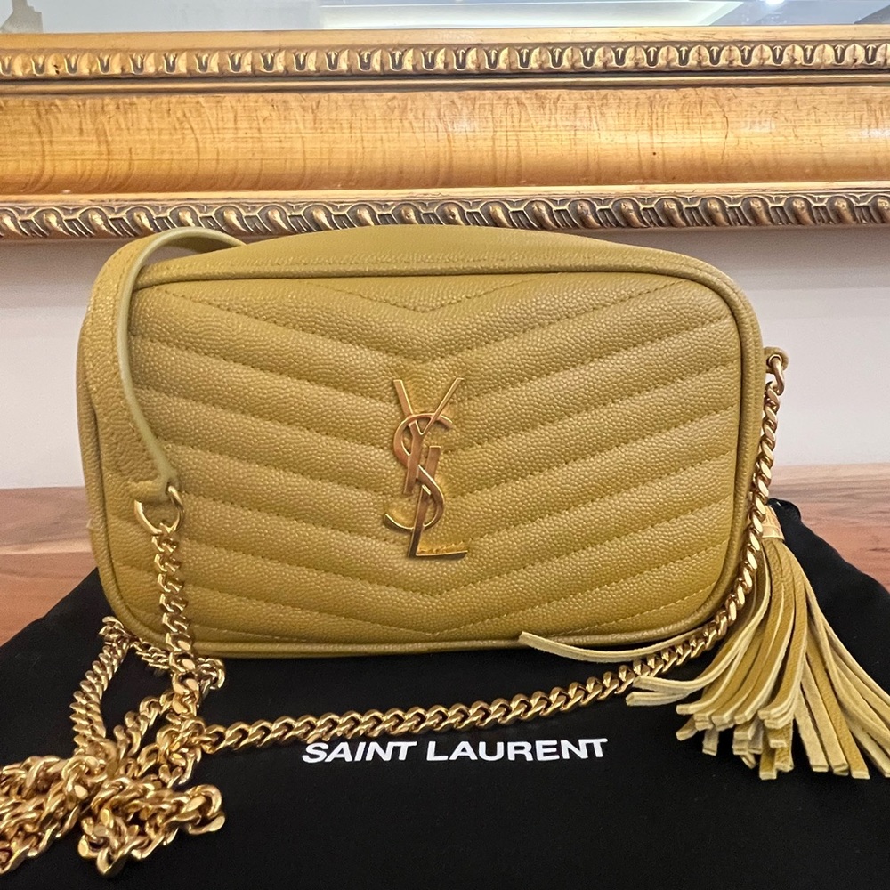 Saint Laurent Lou Mini Quilted Leather Shoulder Crossbody Bag